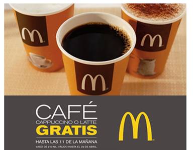 Sin poner condiciones, McDonald's regala café en Argentina